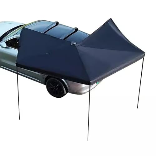 Auto Vorzelt Camping, Seitenmarkise, LKW-Überdachung, einziehbare Markise, Autozelt for Automarkisen-Camping, Überlandmarkisen-Abdeckung(Black,78.7in/200cm)