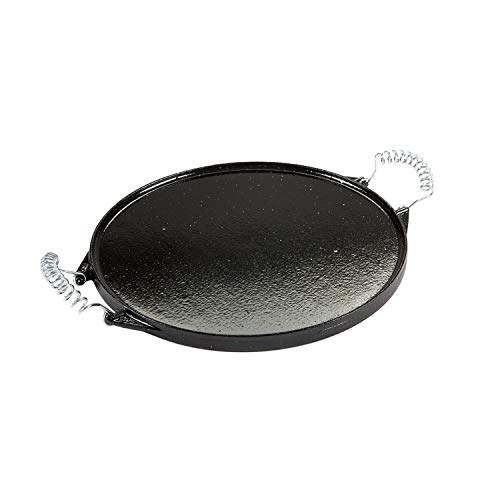 guison, rund, Gusseisen Grillpfanne emailliert, schwarz, 42 cm