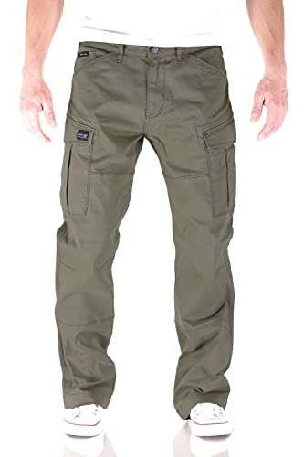 Big Seven Brian Cargo Hose Comfort Fit Herren Jeans, Farbe:Grün (Royal Air Force), Hosengröße:W48/L32