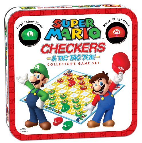 Super Mario Checkers & Tic Tac Toe Collector's Game