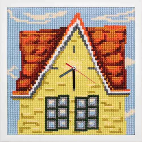 Collection D'Art CD011 My Home Kreuzstichset, Uhrmacherkunst, 35 x 35cm