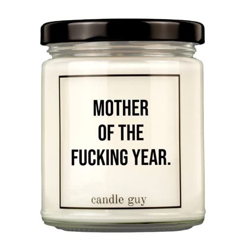 candle guy Duftkerze | Mother of the fucking year. | Handgemacht aus 100% Sojawachs | 70 Stunden Brenndauer