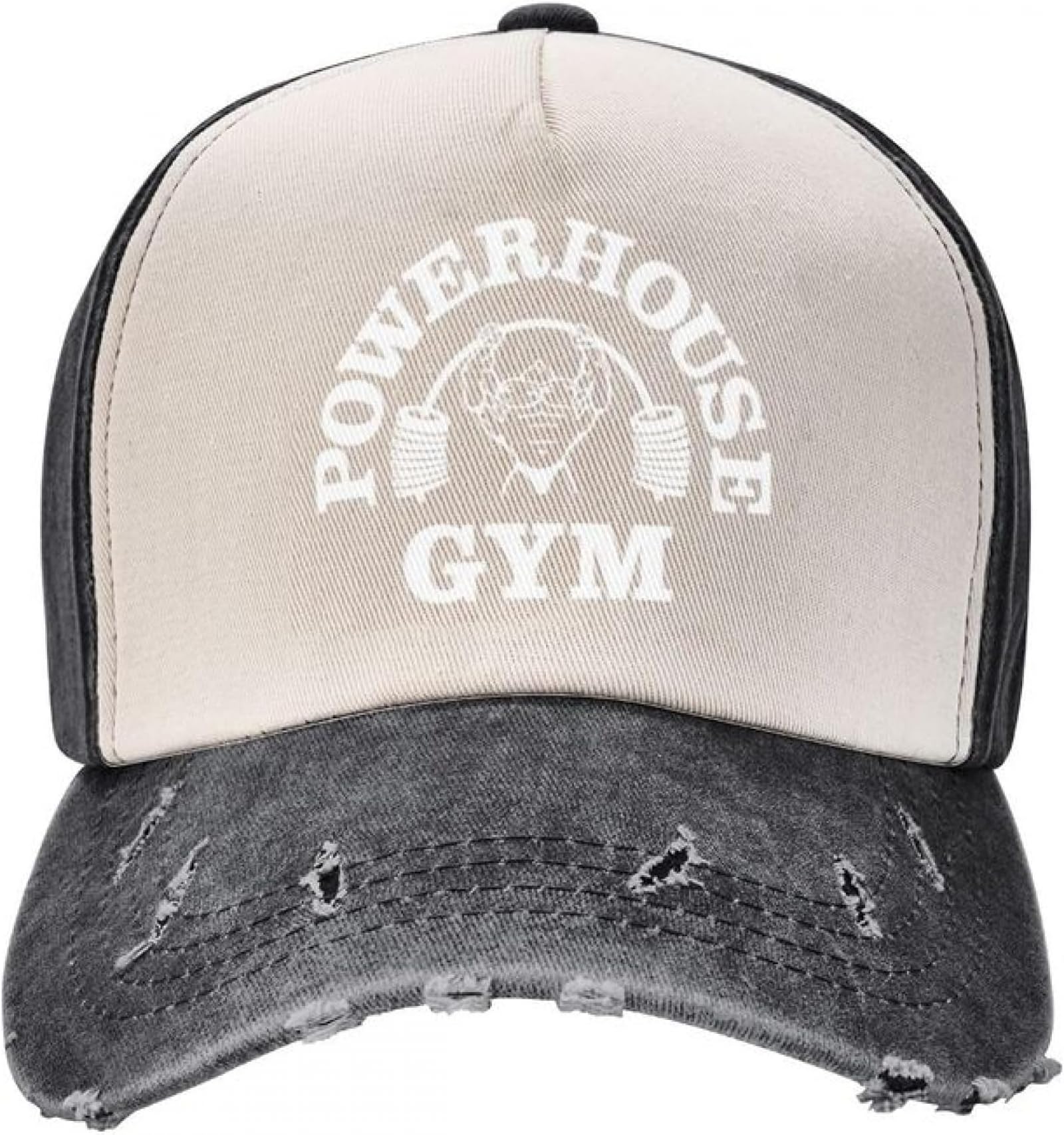 GPMZZMIX Baseballkappe Hiphop Sonnenhut Benutzerdefinierte Baumwolle Powerhouse Gym Baseballkappe Outdoor Männer Frauen Verstellbar Powerlifter Bodybuilding Snapback Trucker Hut Geschenk