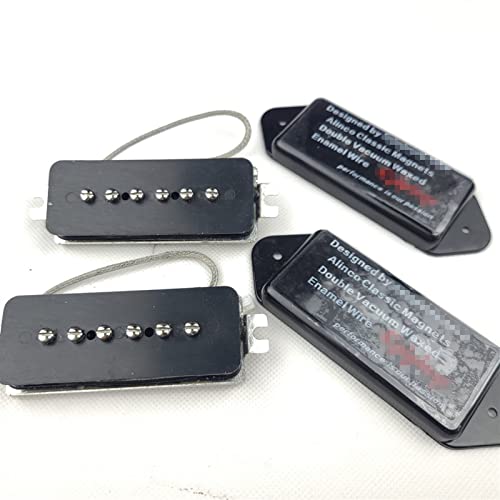 ZENGXUE Black Alnico Pickups Einzelne Spulenbrücke Pickup Humbucker Tonabnehmer Set