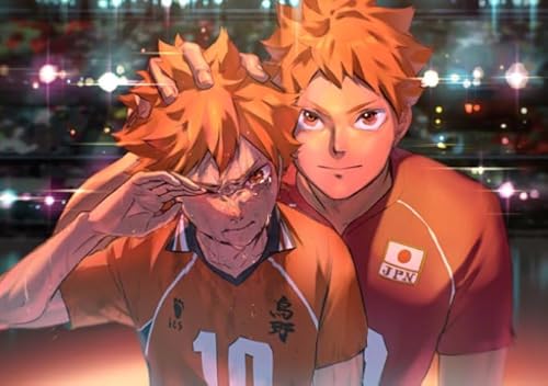 HfmQuisutron Jigsaw Puzzle 1000 Teile Sport Haikyuu!! Anime Holzspielzeug Für Erwachsene Und Kinder Stressabbau Spiel Pq33Az