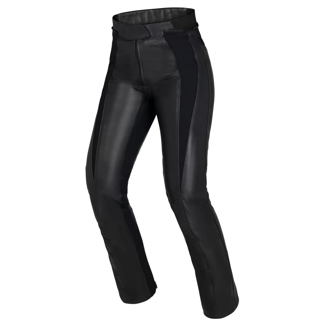 IXS Aberdeen Damen Motorrad Lederhose (Black,40)