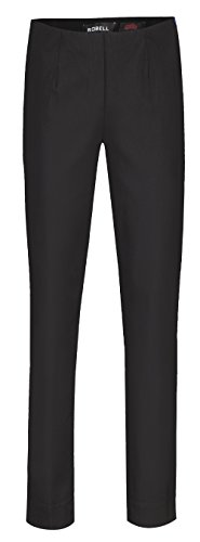 Robell Damen Slim Arbeitshose-Stretchhose, Black, Gr.- 48