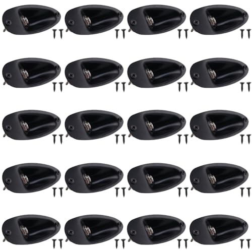 Torribala 20X Schwarzer Boots Typ 1/4 Gitarren Adapter Ausgangs Buchse Stecker für Strat Gitarre