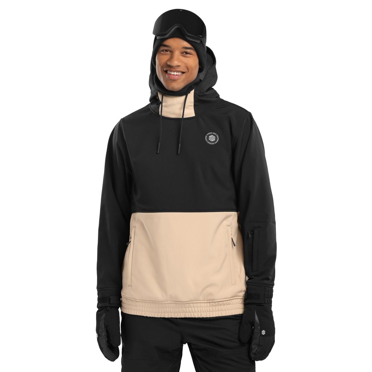 SIROKO - Snowboardjacke W1 Llaima - XL - Schwarz/Beige