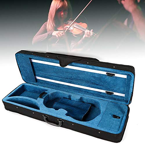 Geigenkoffer Geigenetui, Geigenkasten für 4/4 Violine Geige Größe Violinenkoffer, Violine Etui Tasche Violinenkoffer mit 2 Verstellbarer Gurt