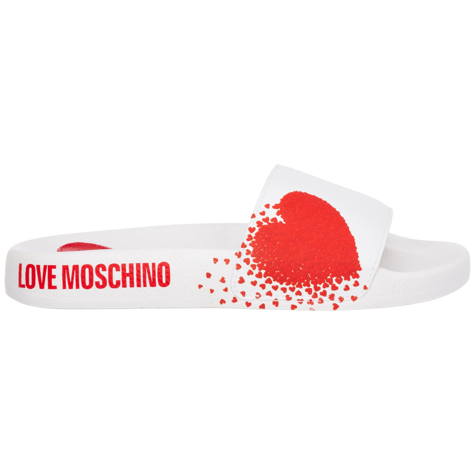 Love Moschino Damen Kollektion Frühling Sommer 2022 Sandale, Weiß, 35 EU