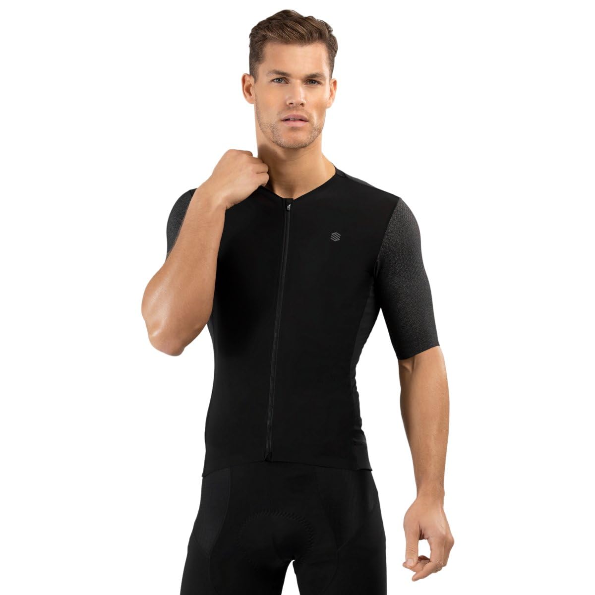 SIROKO - Radtrikot SRX PRO Ultra Race - M - Schwarz/Grau meliert