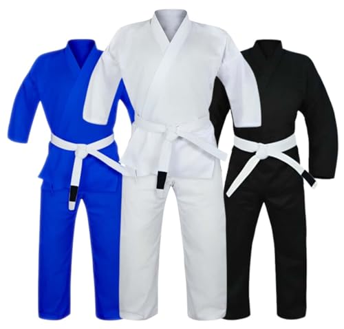 Rewon Gear Basic1.5 Jiu Jitsu Gi, professioneller Wettbewerb, hochwertiger Stoff (Weiß, A0)