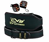 EVO Fitness 15.2cm Ledertasche Gewichteheben Fitness Riemen Rücken-unterstützung Tücher - L