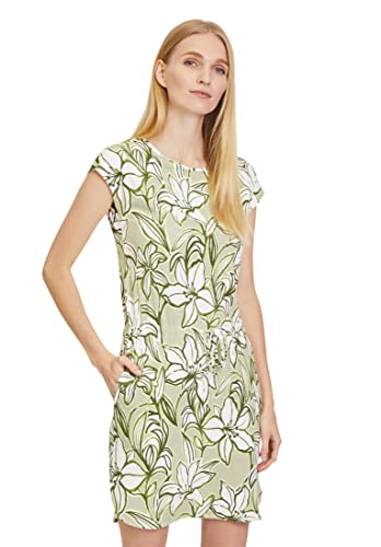 Cartoon Damen 1653/7059 Kleid, Dark Green/Green, 44