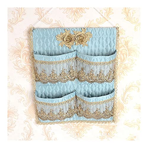 BFVAKBKYT Hängende Lagerung über der Tür, Wall Door Closet Hanging Storage Bag Organizer 4 Pockets Wall Mounted Storage Bag(Blue,4 Pockets)