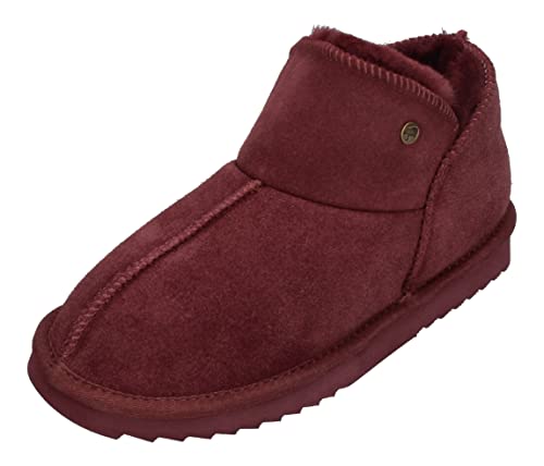 Warmbat Damenschuhe Schaffell Booties WILLOW - port, Größe:37 EU