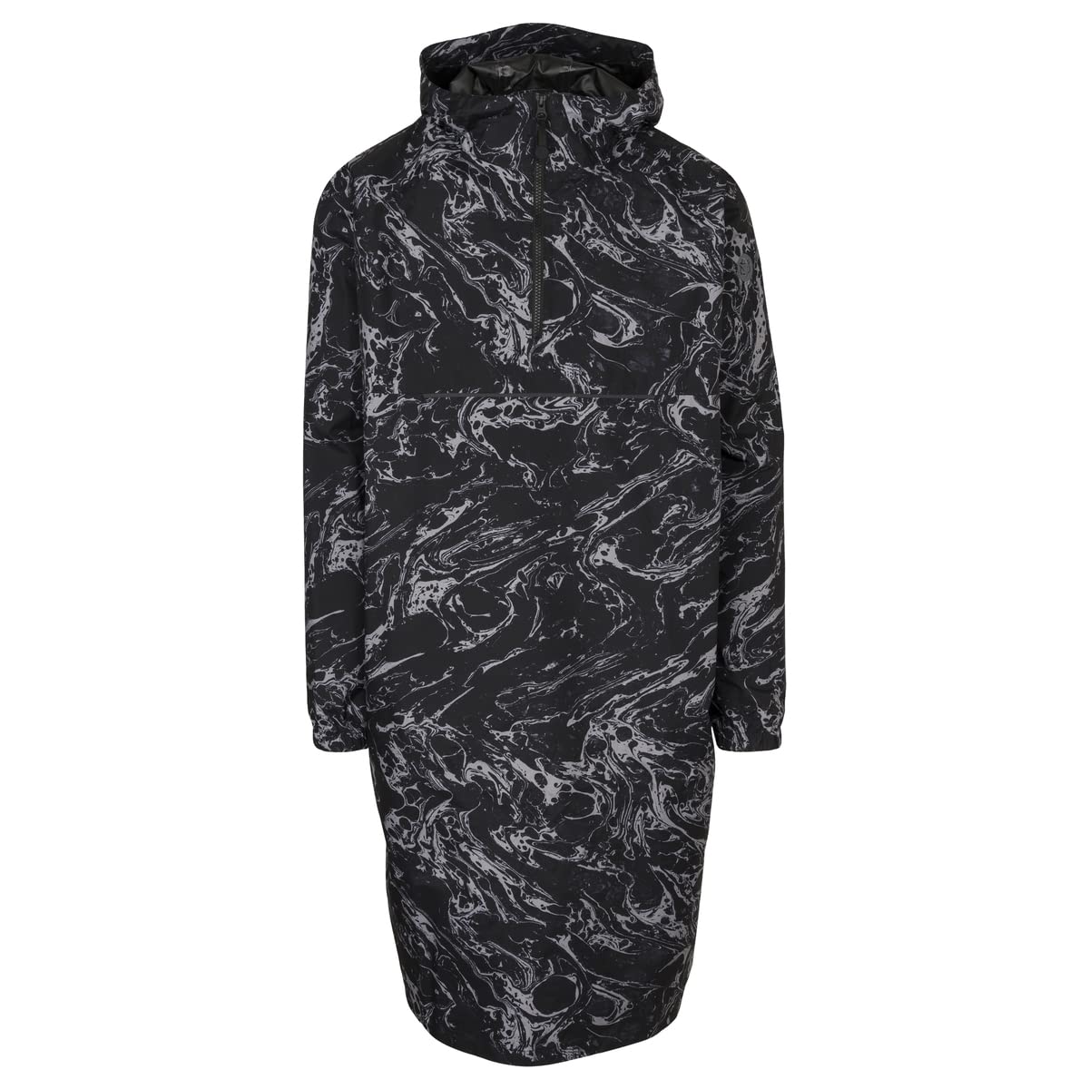 AGU Motion Poncho Regenponcho Urban Outdoor Marble Blau Unisex M, Marble Black, M_L