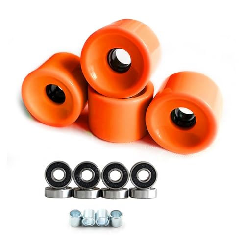 Uitndvyte 4Pcs 78A Roller Skating Skateboards Rad Longboards Räder Mit Lager Für Street Cruisings Skateboards Teil