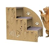 Rampenschritt für Katzen | 3-stufige Rampe für Kätzchen für Sofa | Leiter für Haustiere, ältere Katzen, Haustiere, Hund, Bettleiter, Sofaleiter, Hundetreppe