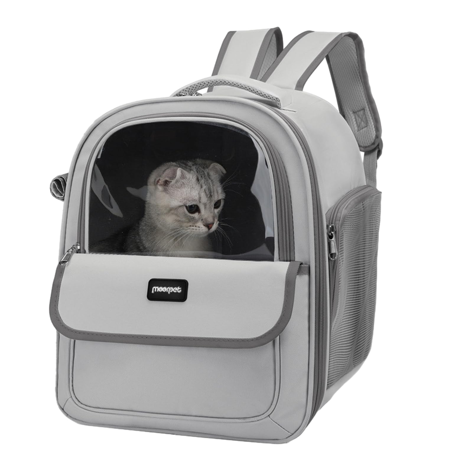 Rucksack für Katzen | Bequemer und belüfteter Rucksack für Haustiere | flexibler und dehnbarer Katzenrucksack mit atmungsaktivem Mesh | Transporttasche für Haustiere von COM