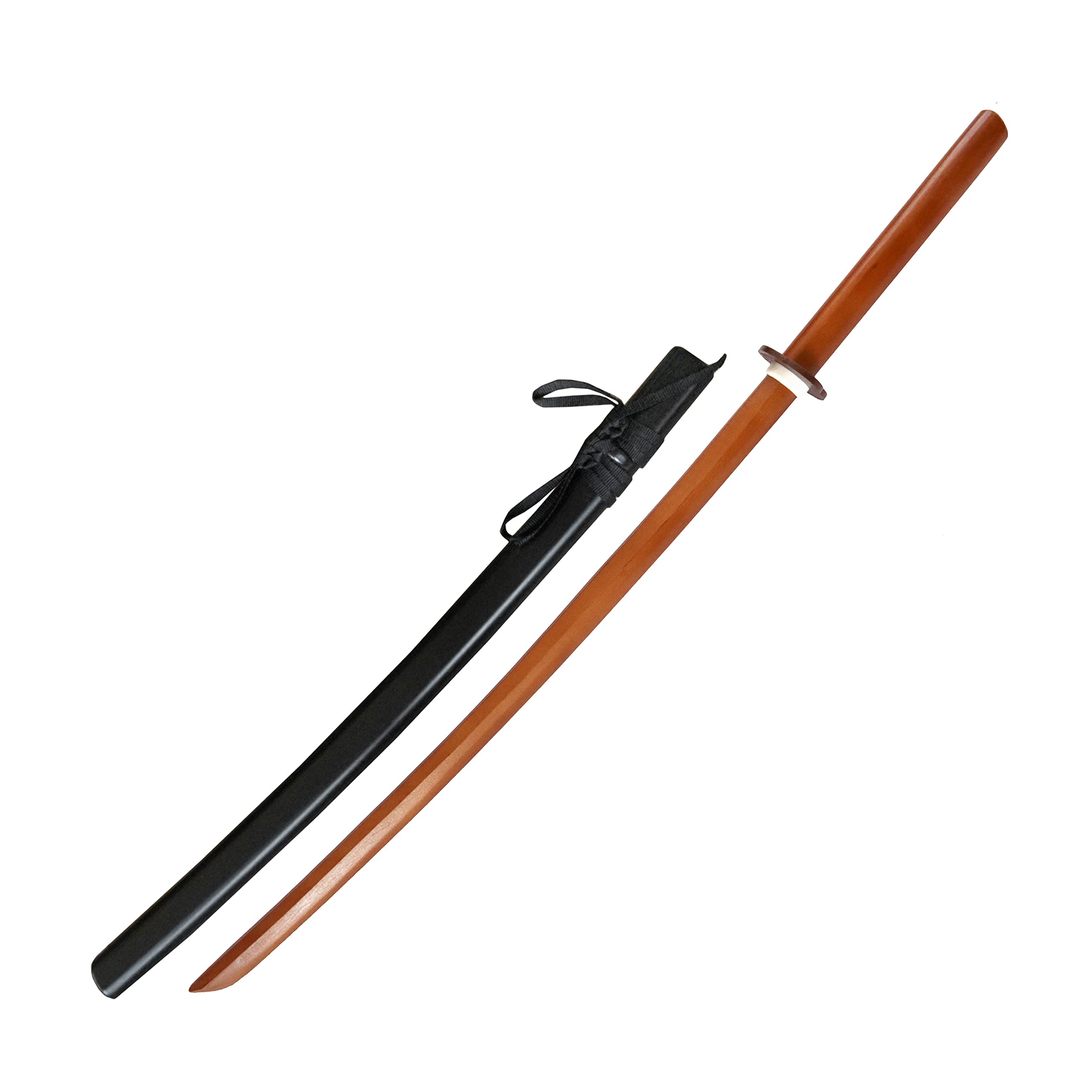 DEPICE Bokken Set Buche inkl. Saya und Tsuba - 500 g /101 cm Iaido Aikido, Natur, Uni