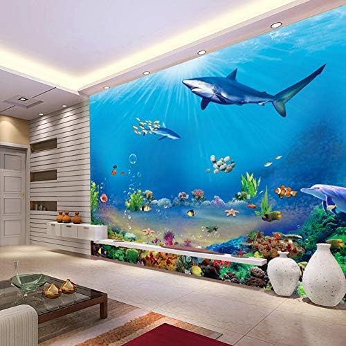 Unterwasserwelt Delfine 3D Tapeten Wanddekoration Fototapete Sofas Wohnzimmer Wandbild Schlafzimmer-400cm×280cm