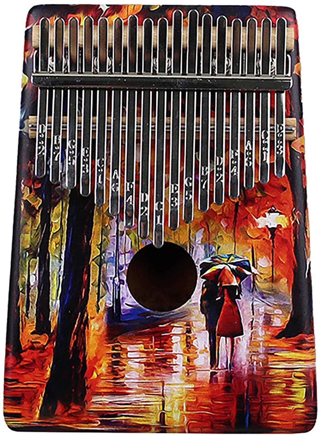 Kalimba Daumen-Qin, Daumenklavier, Fingerklavier | 17|| 21 Tasten Kalimba, traditionelles Musikinstrument, Taschen-Daumenfingerklavier, Mbira-Klavier for Musikliebhaber, (18 cm x 13 cm), 17 Noten F (F