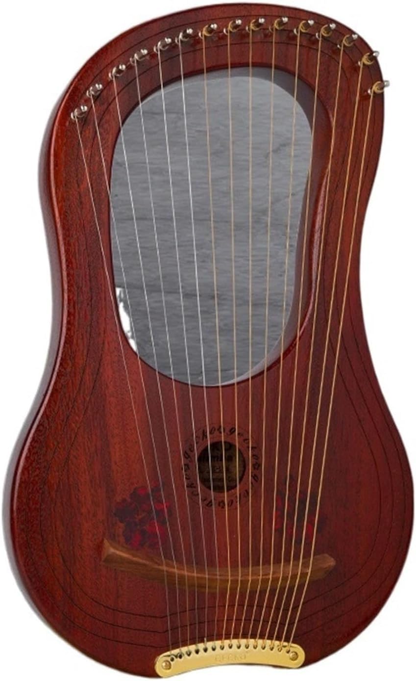 10 Saiten Harfe Instrument Musik Lyre Harfe Tragbar Anfänger 15 Saiten Zither Instrument Mit Gigbag,Stimmschlüssel (Color : Light Original sound,Size : 10 chords)