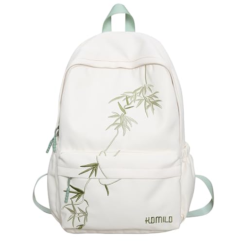 Damen Rucksack Studenten Schulrucksack Asiatischer Bambus Rucksack Lässige Tagesrucksäcke Herren Laptop Rucksack Reiserucksack