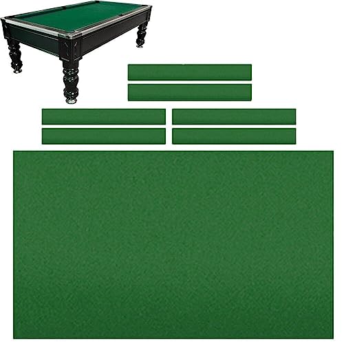 9ft Billard Pool Tischdecke Mit Kissenstreifen Snooker Stoff Filz Premium Billardtisch Abdeckung Snooker -Tuch Filz Set Set