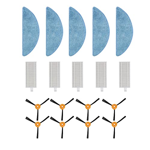 Pcivzxam Ersatz-Seitenbürste für Hepa-Filter M200 M201 M501 M520 M571 T700 Roboter-Staubsauger-Ersatzteile