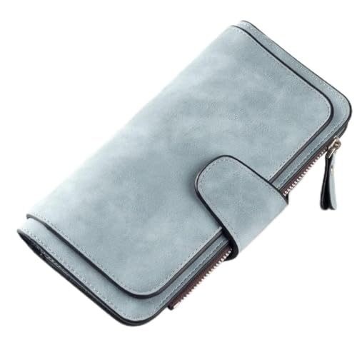 VSULZVNU Designer-Damengeldbörse, lang, dreifach gefaltet, mehrere Karten, Clutch, multifunktional, Münzgeldbörse, Kartenhalter (Farbe: C, Größe: 19 cm), A, 19 cm