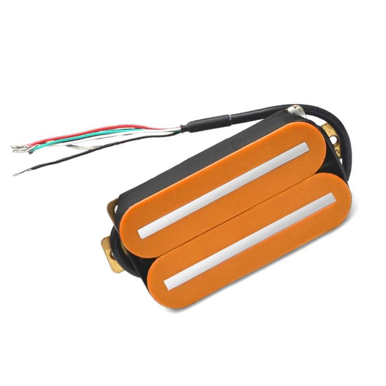 1Set Orange Elektrische Gitarre Humbucker Gitarre Pickup Mit Stahl Pole Gitarre Ersatzteile Single-Coil-Tonabnehmer