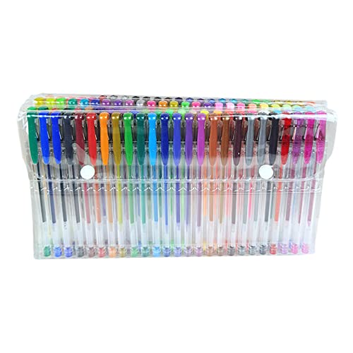 Gelstifte-Set, 100 Farben, für Malbücher, farbige Gelschreiber, 0,5 mm feine Spitze, ideal für Kinder, Erwachsene, Kritzeln, Scrapbooking