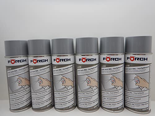 Förch VERKEHRSGRAU A GRAU SILBER RAL 7042 LACK LACKSPRAY SPRAY SPRAYDOSE 400ML (6)