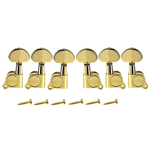 Versiegelte Akustische Gitarren-Tuner-Maschinenköpfe 3L3R. Gold Tuning Keys Tuning Pegs Stimmwirbel Mechaniken