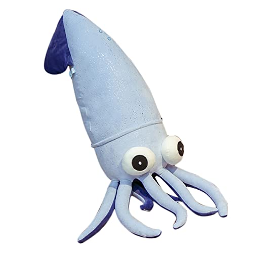 DANAIM Tintenfisch-Plüschtier, Tintenfisch-Stofftier, Großes Stofftier, Oktopus, Tierkissen, Niedliche Oktopus-Puppe, Stofftier, Geburtstagsgeschenke for Kinder(Blue,110cm)