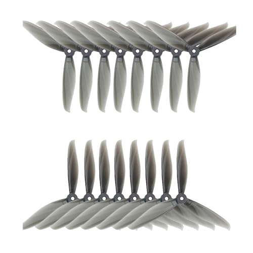 LSFWJP 16 Teile/los Hohe Qualität 7040 7 Zoll 3 Klinge Propeller 8 CW 8 CCW for RC Drone FPV Racing Quadcopter DIY Zubehör Teile (Color : Szary)