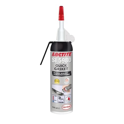 Loctite SI 5980 Dichtung, Silikon, Schwarz, Quick Dichtung, Kartusche 100 ml