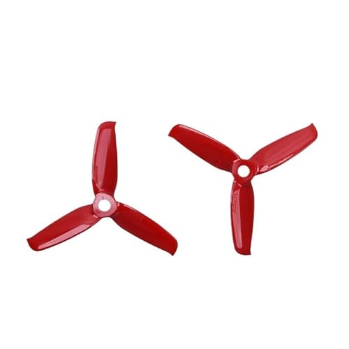 LSFWJP for Gemfan 2pair 3052 3,0x5,2 FPV PC 3 Propeller Prop Klinge CW CCW Welle durch die Maschine mehr spezielle Motor 1306-1806 (Color : Red 2pair)