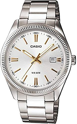 Casio MTP-1302D-7 A2VDF (A488) A488 (A488) – Armbanduhr für Herren, Armband aus Edelstahl Farbe Silber