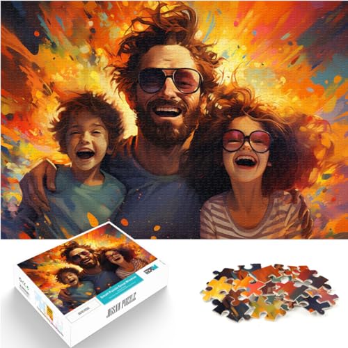 Puzzle „Glückliche Familie“, 1000 Teile für Erwachsene, Holzpuzzle, jedes Teil ist einzigartig – anspruchsvolles, unterhaltsames Familienspiel, 1000 Teile (50 x 75 cm)