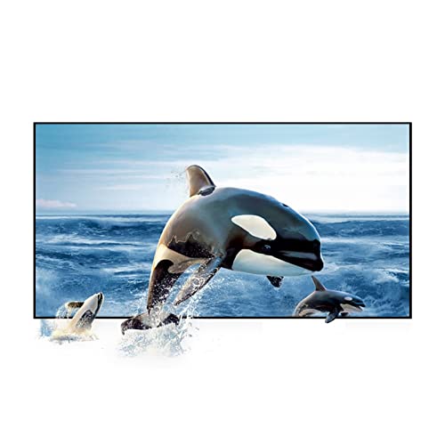 Projektor-Leinwand, 72 Zoll, 84 Zoll, 100 Zoll, 120 Zoll, 130 Zoll, reflektierender Stoff, Projektor-Projektionswand, verbessert die Helligkeit - Projektorleinwand(84 inch)