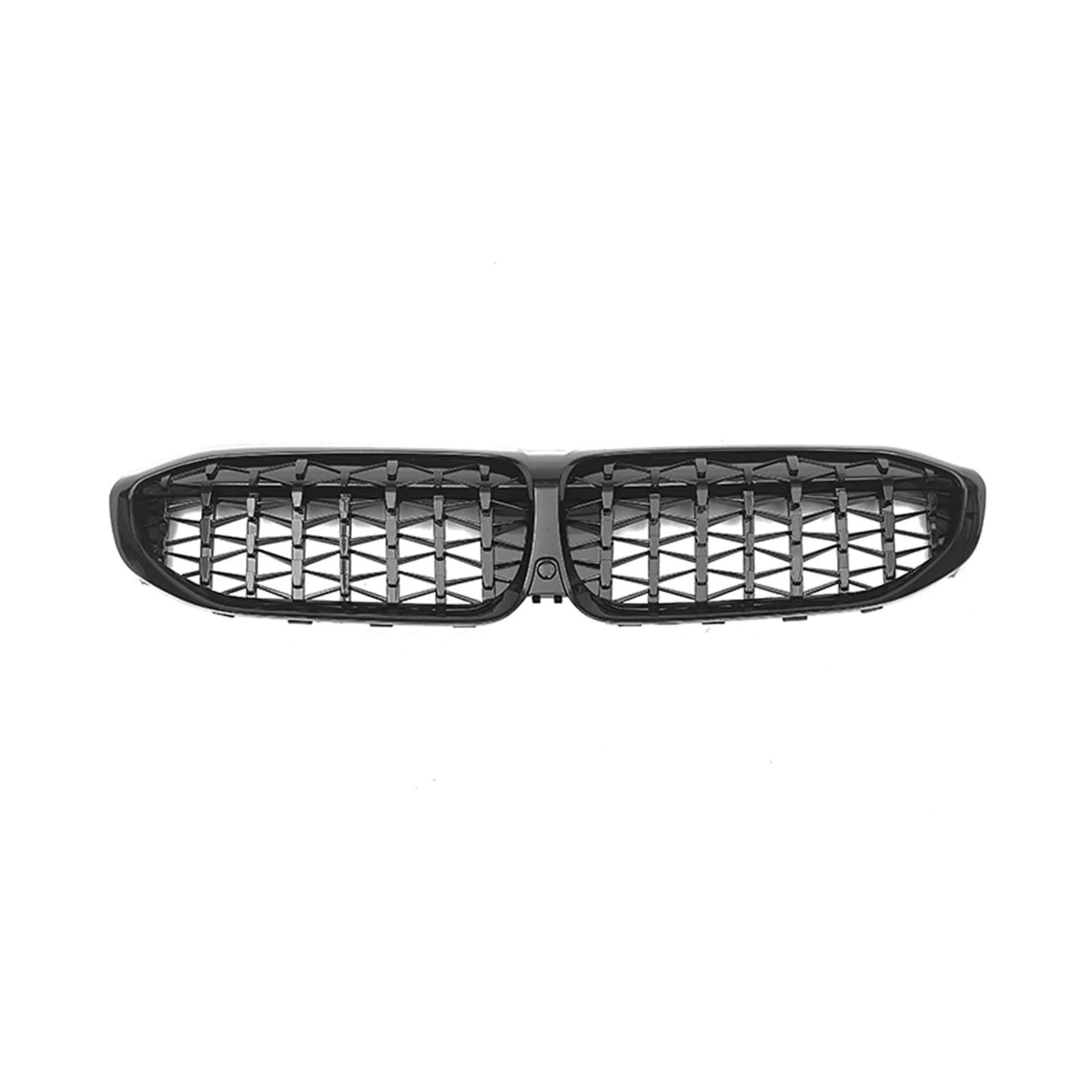 Frontspoiler Lippe Für 3 Serie G20 G21 G28 330i M340i 2019-2022 Obere Stoßstange Haube Mesh Racing Grill Grid Kit 51138072085 Vorne Niere Kühlergrill Frontstoßstange Spoiler(Glossy Black)