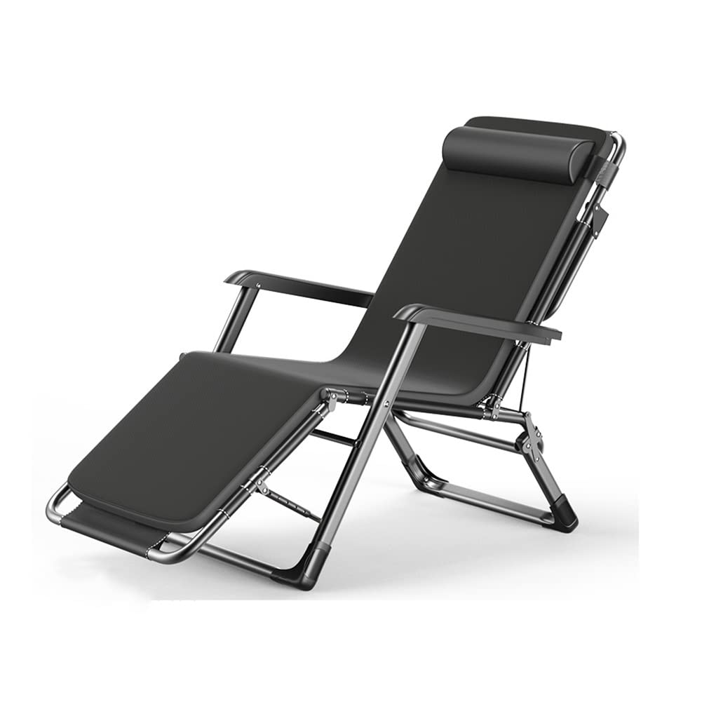 YTGDBDG Sonnenliege Zero Gravity, klappbarer Chaiselongue-Sessel für den Außenbereich, Liegestuhl, tragbares Design, verstellbare Rückenlehnenpositionen mit Kissen, für Innenpoo