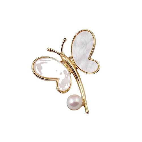 Brosche Mode Perle Blume Brosche Nette High-end-Gefühl Pin for Frauen Männer Vintage Hochzeit Schmuck Zubehör Geschenk (Color : A)