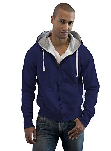 JH052 Chunky Zoodie Sweatjacke Sweatshirt Jacke, Größen:L, Farbe:French Navy