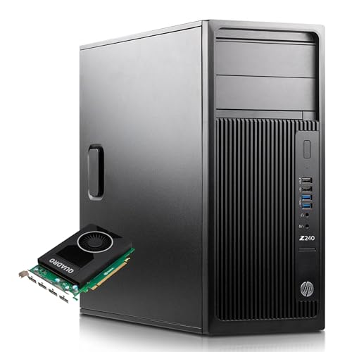 HP Z240 Workstation - Intel Core i7-6700 3.4Ghz - Ram 16 - SSD NVME 256Gb + 3Tb - Windows 10 Pro + Scheda Video Quadro K5000 4GB (Generalüberholt)