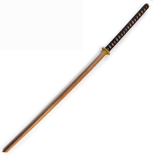 MAUXpIAO 1,4 m lange Version Holzschwert, Bokken mit Scheide, Eisenholz-Setzling-Katana für die Heimdekorationssammlung, tägliche Bühnenauftritte, Schießrequisiten, Iaido-Schwert-Kendo-Übungen, Cospla